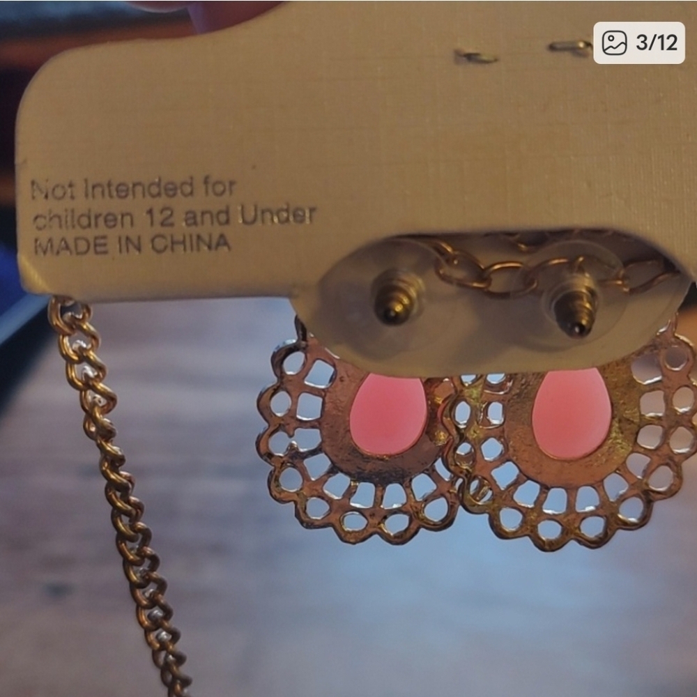 🌟BOGO Free🌟Sophia Collection Peach Jewelry Set - Picture 5 of 8